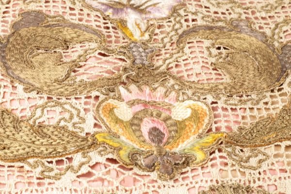 An early 19th century French table cover, the cen - 2