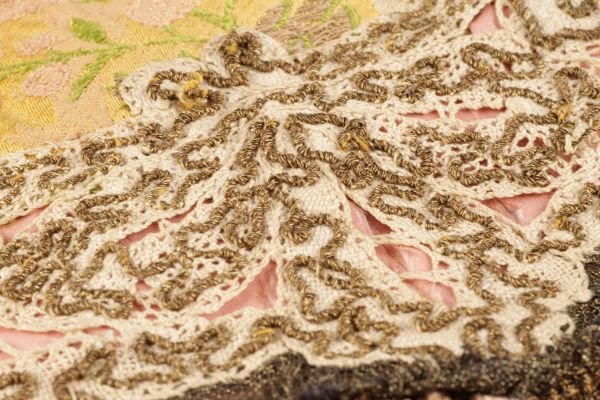 An early 19th century French table cover, the cen - 5