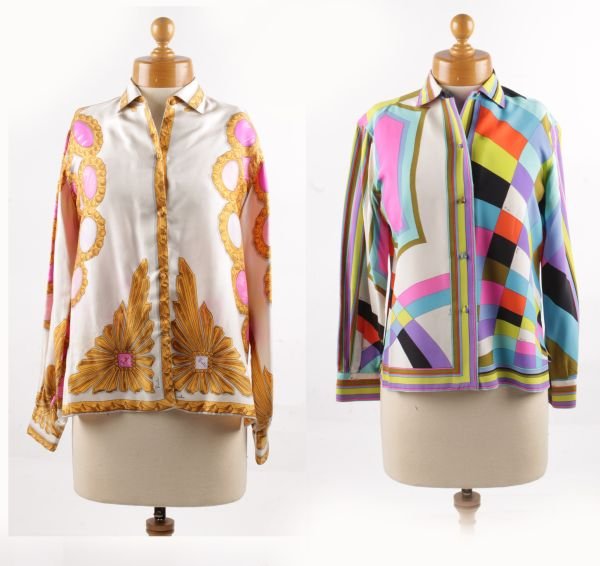 Two Emilio Pucci silk ladies shirts, circa 1960s,