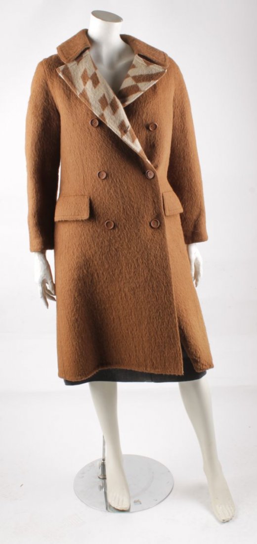 A Hermes wool and suede vintage coat; together wi - 2