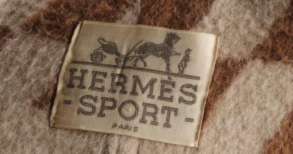 A Hermes wool and suede vintage coat; together wi - 3