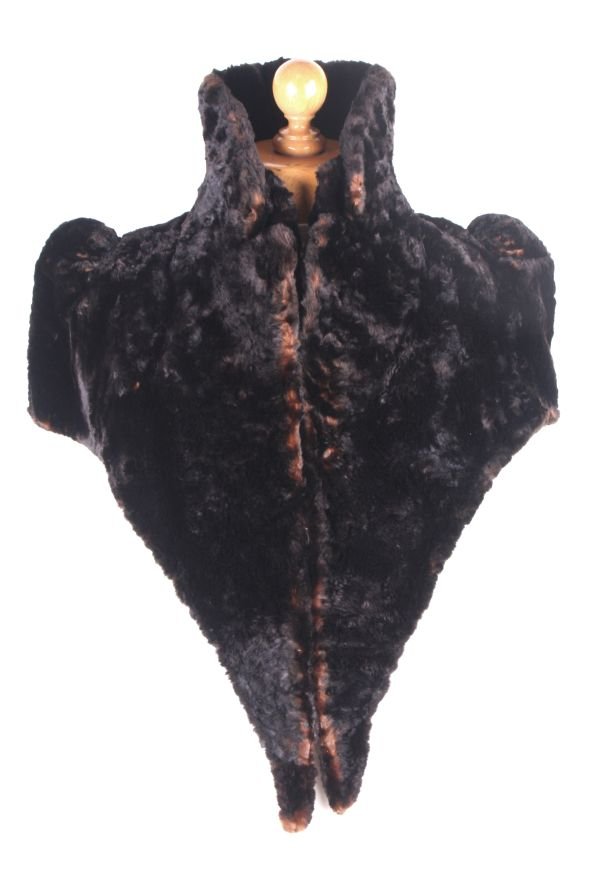 A late Victorian soft fur capelet; together with - 3