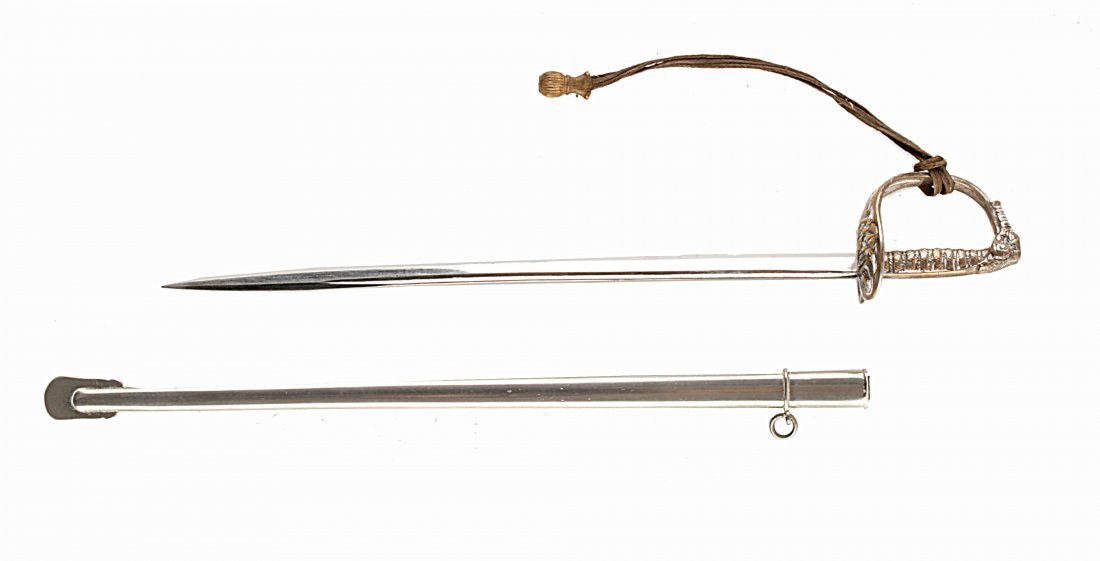A Rare 'Letter-Opener' Miniature Dress Sword, wit