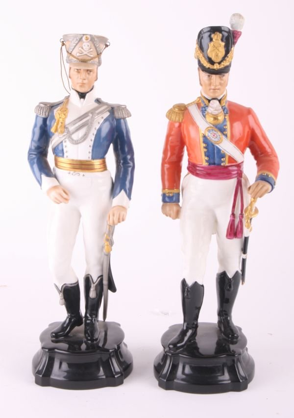 A Royal Worcester Ceramic Figure - Officer of the