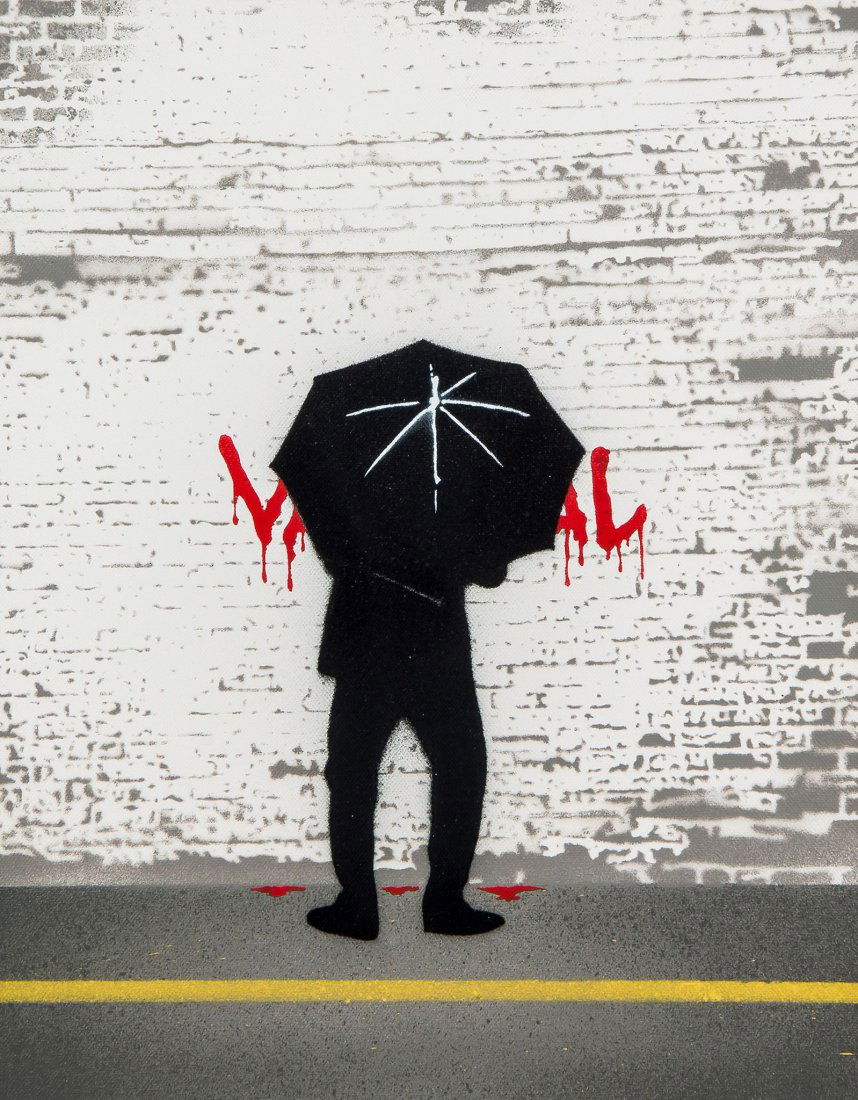 Nick Walker (British, b.1969) - Vandal: spray paint on canvas, 2007, signed and numbered 8/10 in black ink verso, with artist stamp on right leading overflap, 45.5 x 35.5 cm. A condition report is not available for this lot. IMPORTANT: This