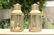 Large pair of brass bulkhead lamps.