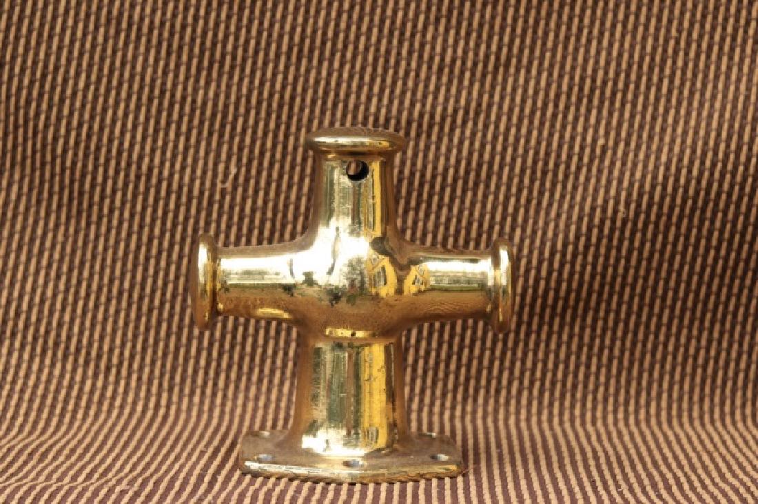 Solid Brass Boat Trihorn Bitt (1 of 4)