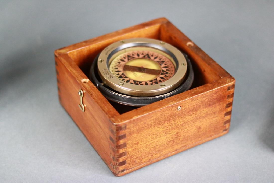 Gimbaled Boat Compass in Box. (1 of 7)