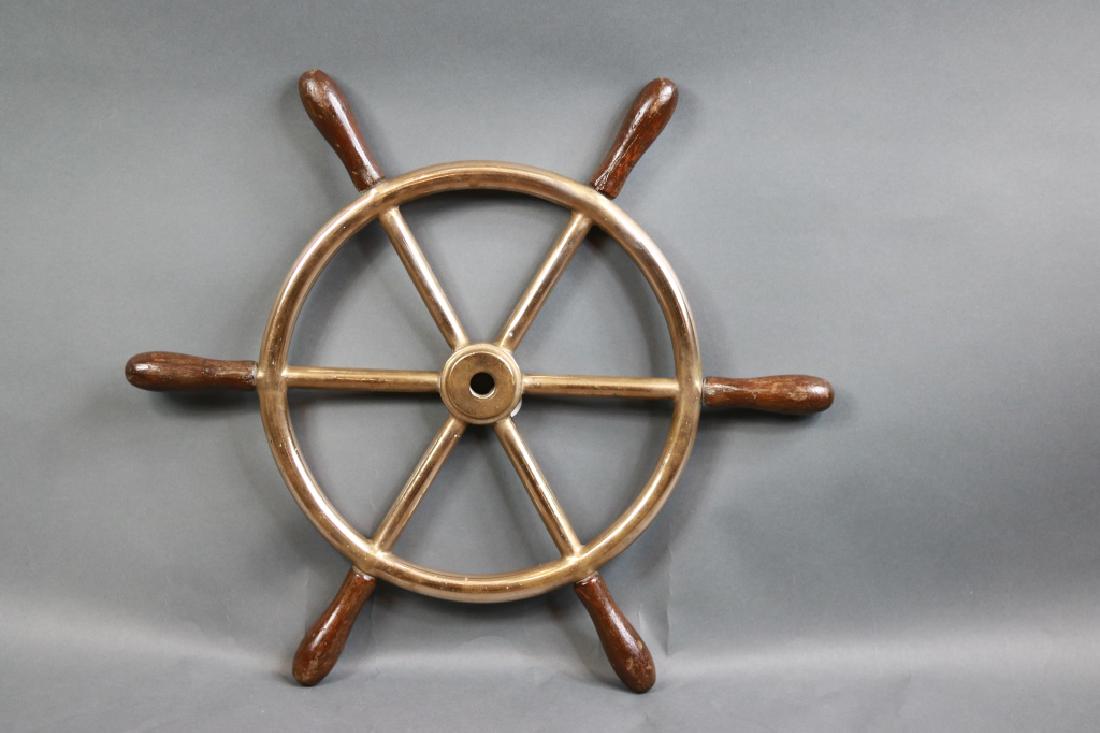 Solid Brass Ship’s Wheel (1 of 2)