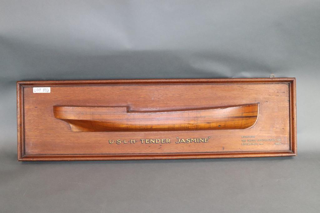 USLHS builders half model of  the U.S.L.H.TENDER (1 of 11)