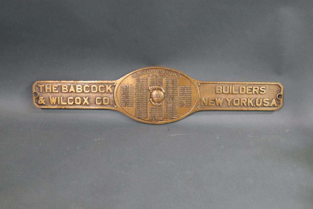 Babcock Wilcox Builders Plate (1 of 6)
