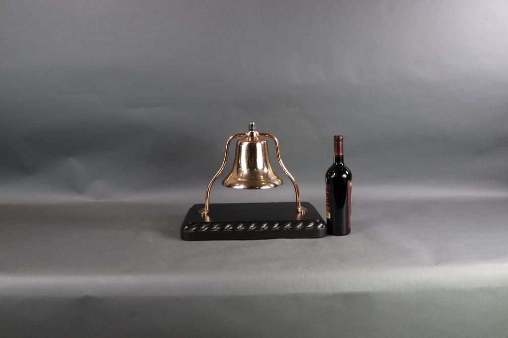 BRASS BELL MOUNTED ON BOARD (1 of 4)
