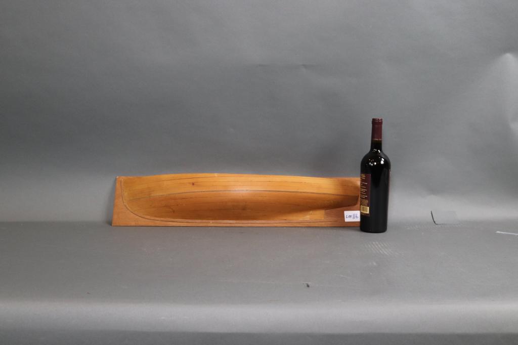 WOOD HALF HULL ON BACKBOARD (1 of 5)