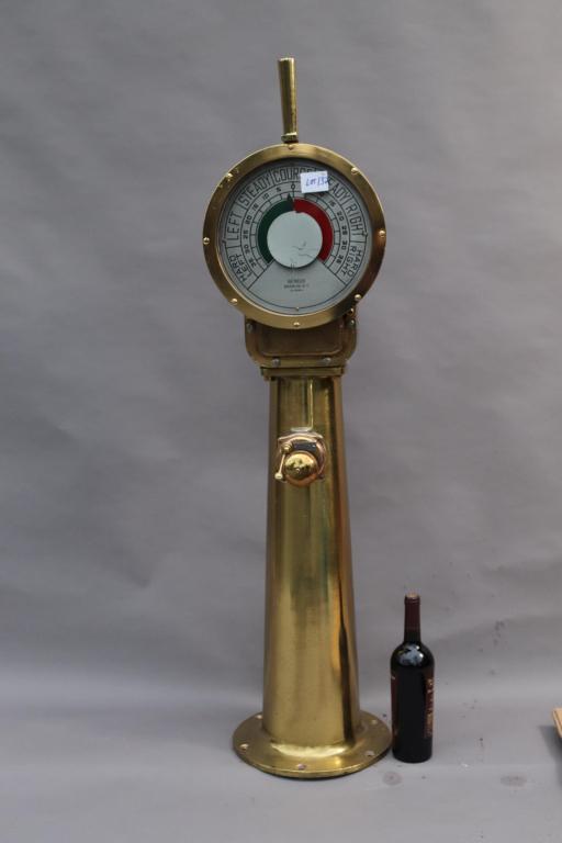 SOLID BRASS SHIPS ENGINE ROOM TELEGRAPH (1 of 8)