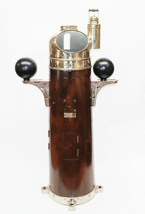 Mahogany and Brass Ship's Binnacle (1 of 4)