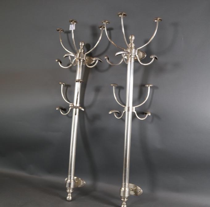 Pair of Aluminum Coat Racks (1 of 4)