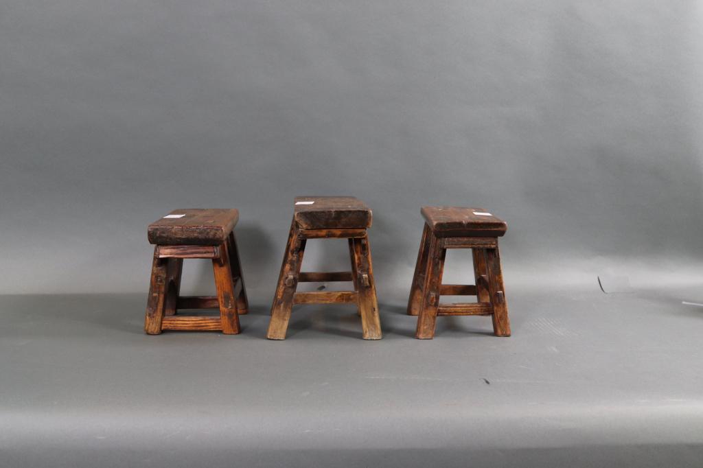 Three wood stools (1 of 5)