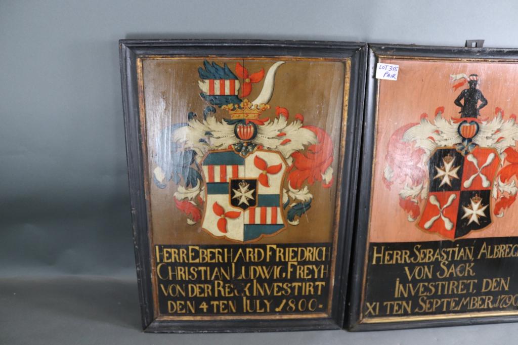 PAIR OF PAINTED GERMAN SIGNS (1 of 9)