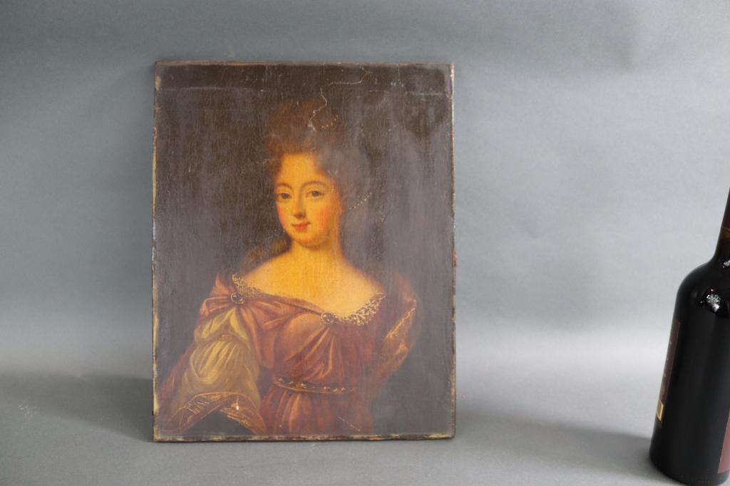 PRIMITIVE OIL ON CANVAS OF A WOMAN (1 of 4)