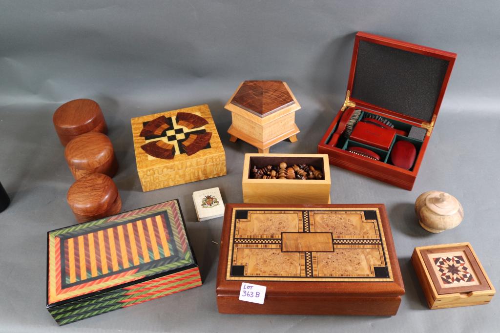 ELEVEN PIECE TREEN LOT (1 of 8)