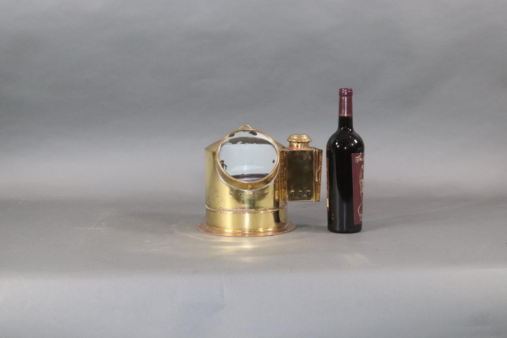 SOLID BRASS YACHT COMPASS: Solid brass boat binnacle with gimballed compass. 10w X 10 TALL
