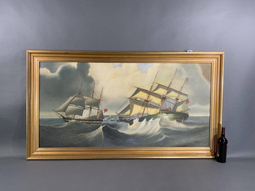CLIPPER SHIP UNDER SAIL PAINTING (1 of 4)