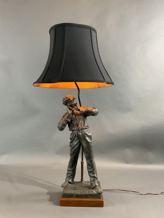 LE FUMEUR FRENCH SPELTER SCULPTURE (1 of 4)
