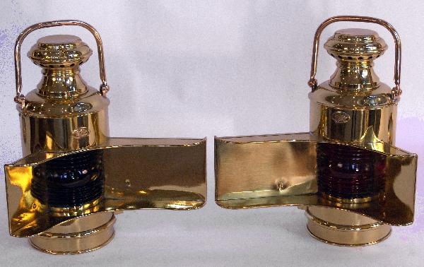 Pair of Perko port and starboard lanterns.