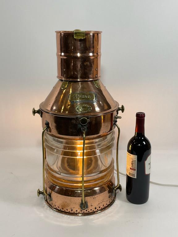 Copper Ship's Anchor Lantern (1 of 7)