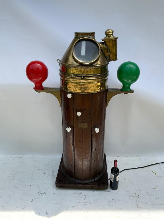 Ships Binnacle With Brass Hood (1 of 9)