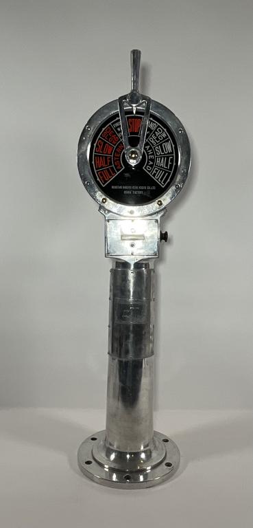 Ships Engine Order Telegraph On Pedestal (1 of 5)