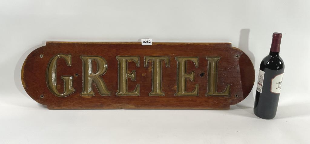 Nautical Boat Nameboard from Yacht Greter (1 of 5)