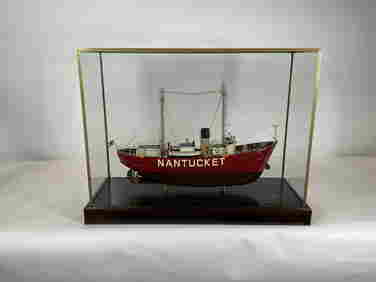 Nantucket Lightship Model in Case (1 of 6)
