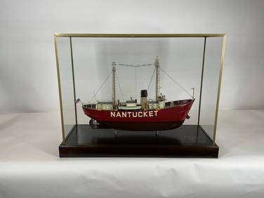 Nantucket Lightship Model in Case (1 of 6)