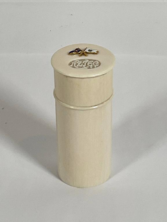 Ivory Talc container from "Aztec" of 1902 (1 of 5)