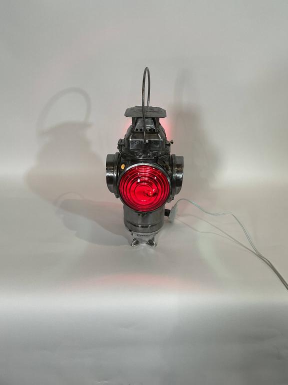 Railroad Lantern of Polished Steel (1 of 10)