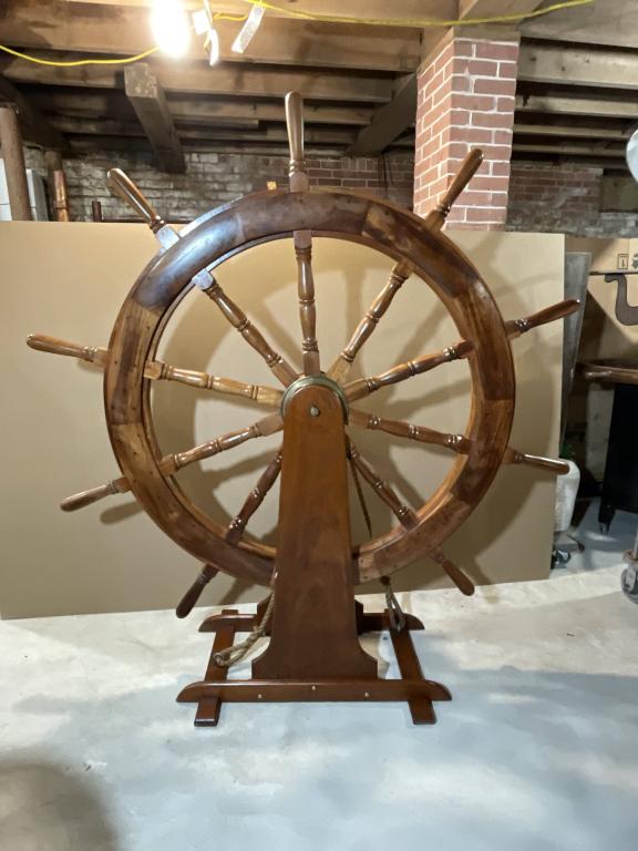 Giant Ships Wheel on Stand (1 of 6)