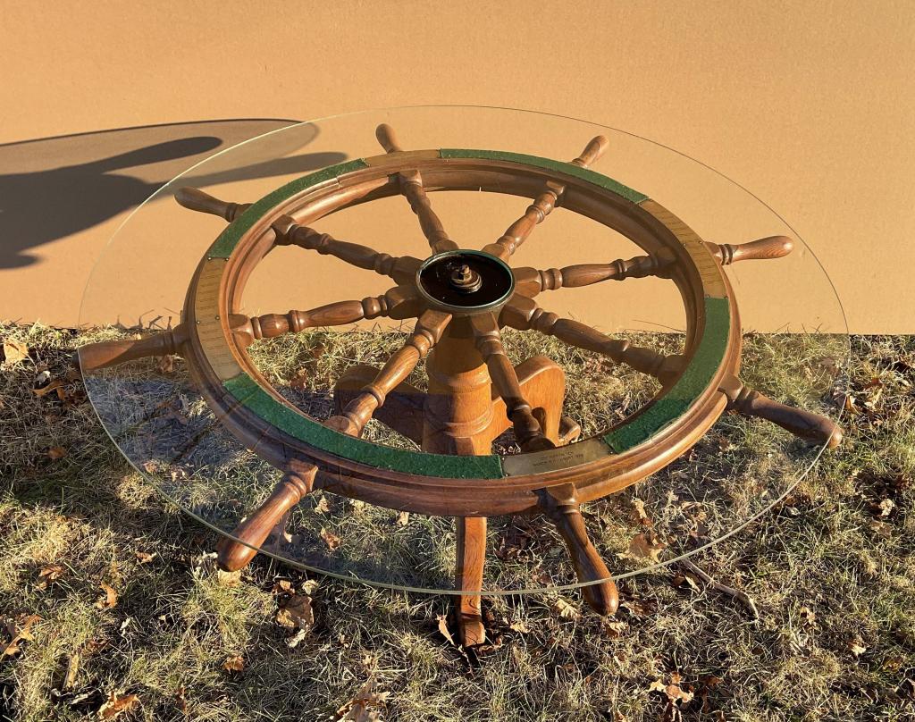 Authentic Ships Wheel Coffee Table (1 of 10)