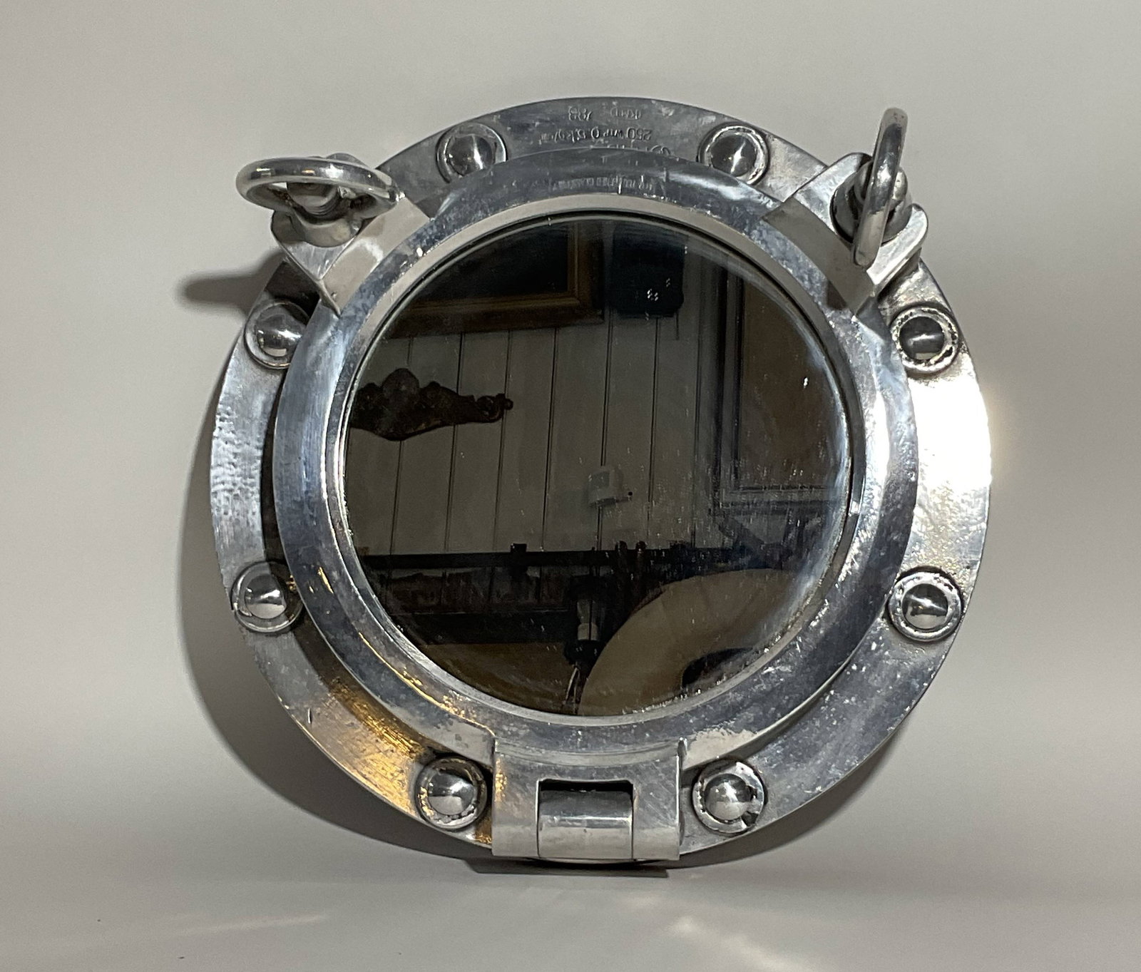 Ships Porthole Mirror Of Polished Aluminum (1 of 10)
