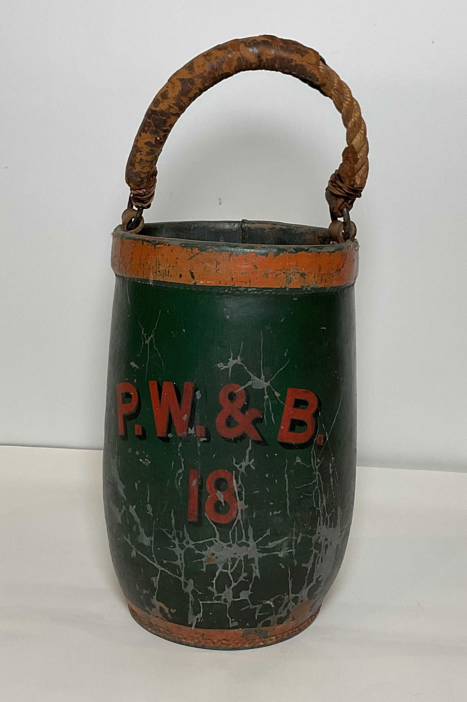 Leather Bound 19th Century Fire Bucket (1 of 9)