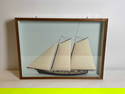Profile half model of the Yacht America built by famed marine artist Donald Stoltenberg