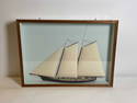 Profile half model of the Yacht America built by famed marine artist Donald Stoltenberg