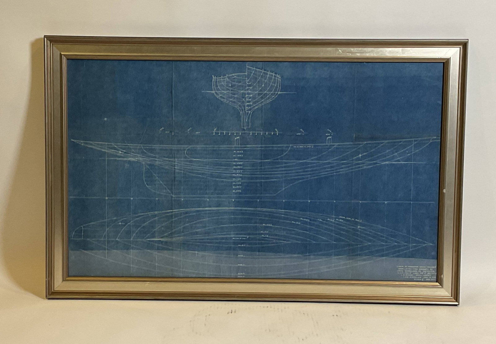 Schooner Yacht Invader Line Drawing (1 of 8)