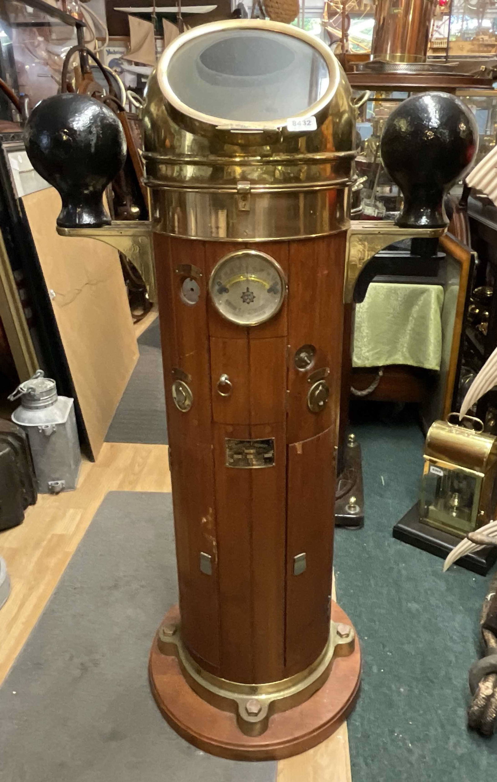 Ships Binnacle Compass By Japanese Maker (1 of 11)