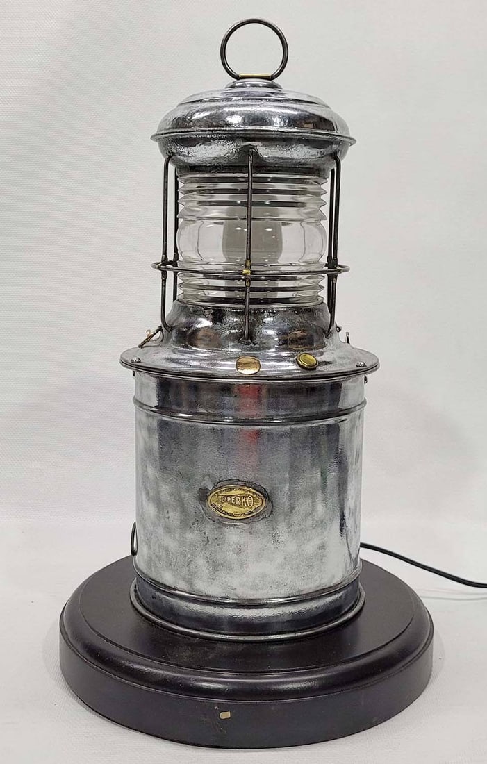 Ships Beacon Lantern by Perko of Brooklyn New York (1 of 9)