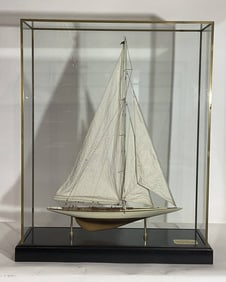 America's Cup Yacht Rainbow in Case