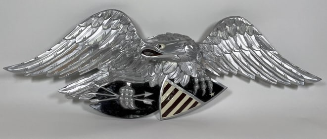Carved Wood Eagle in Louisburg Style