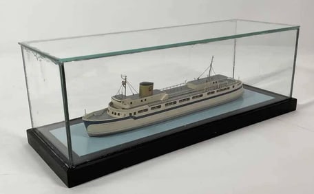 Art Deco Ship Model Of Princess Anne Ferry Boat