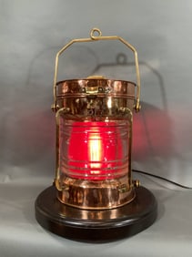 Solid Copper Ship’s Lantern by Tung Woo of Hong Ko