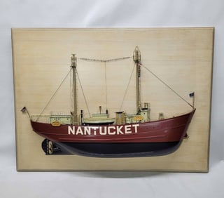 Nantucket Lightship Half Model